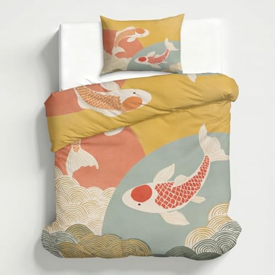 Oriental Koi Fish Bedding Set