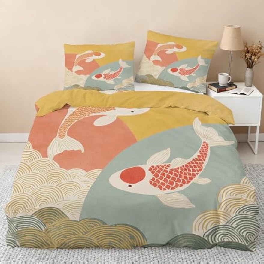Oriental Koi Fish Bedding Set