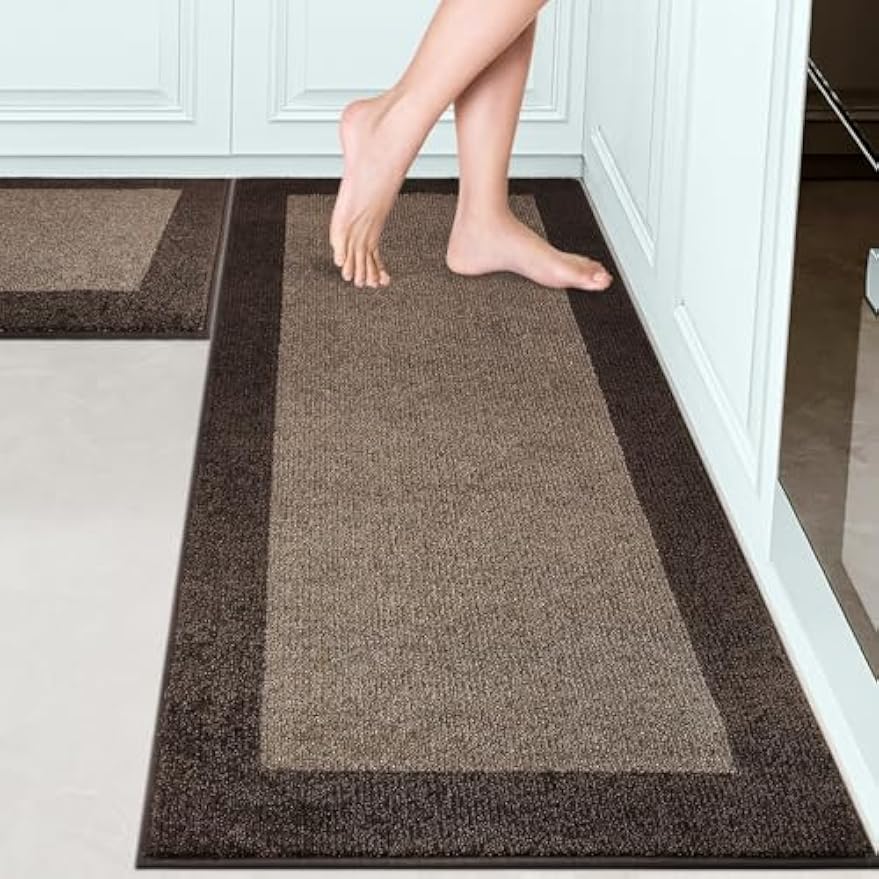 Washable Non‑Slip Kitchen Rug Set