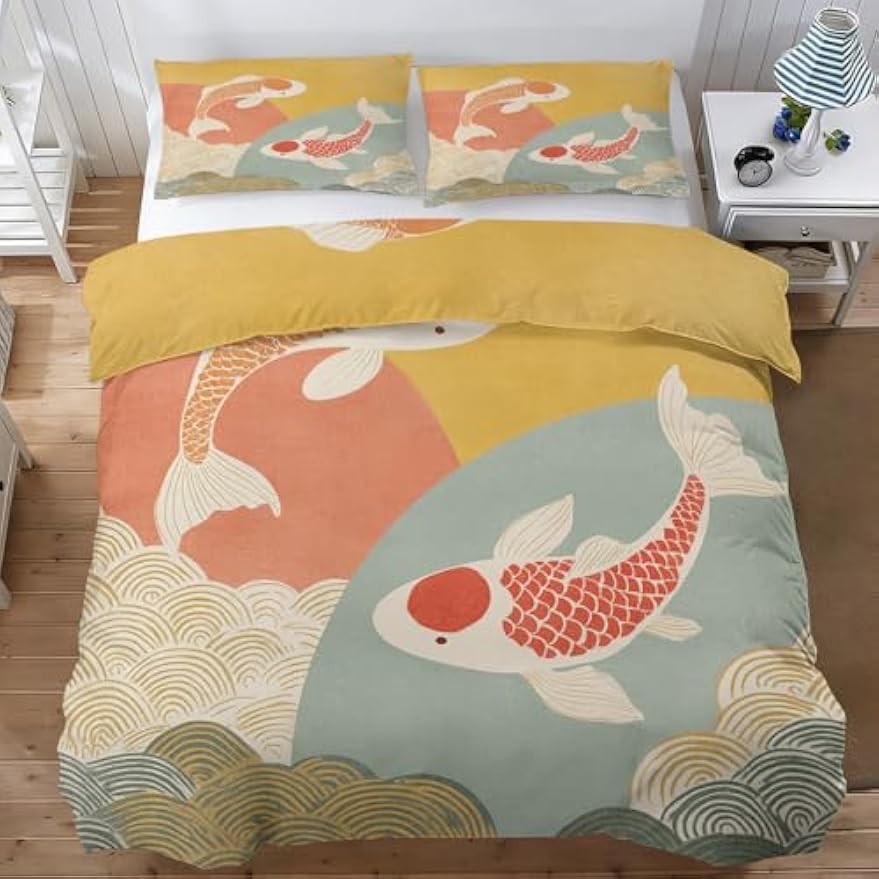 Oriental Koi Fish Bedding Set