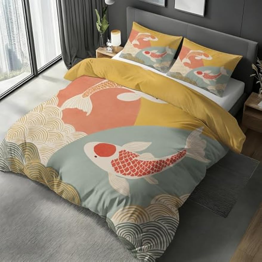 Oriental Koi Fish Bedding Set