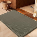 Waffle‑Weave Tasseled Non‑Slip Bath Mat