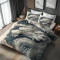 Dragon Pattern Microfiber Bedding Set