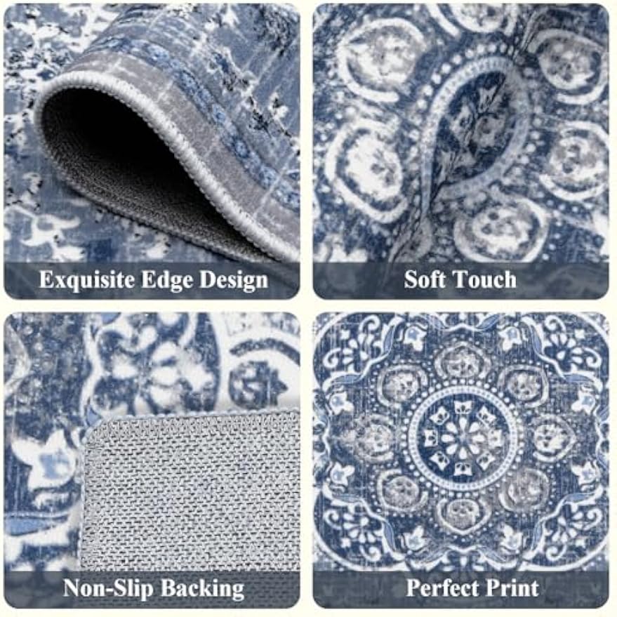 Boho Farmhouse Kitchen Rug Set