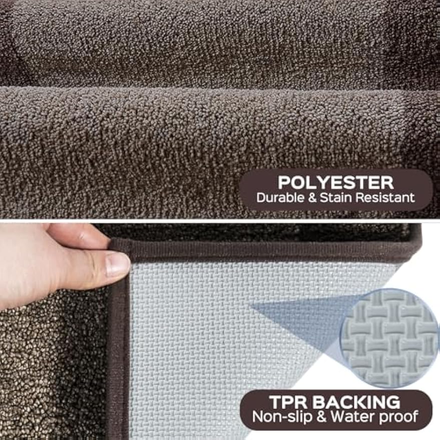 Washable Non‑Slip Kitchen Rug Set