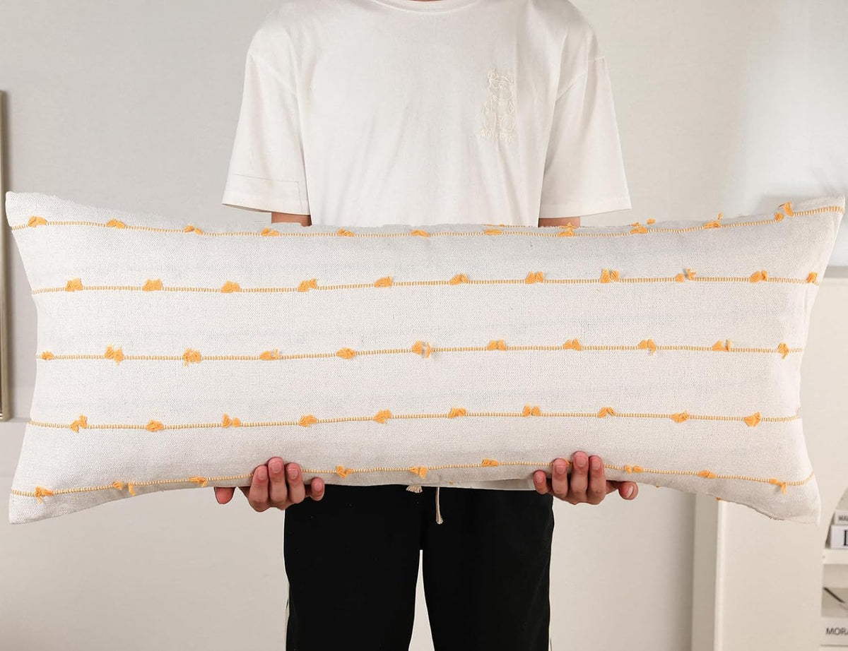 Boho Stripe Long Lumbar Pillow Cover