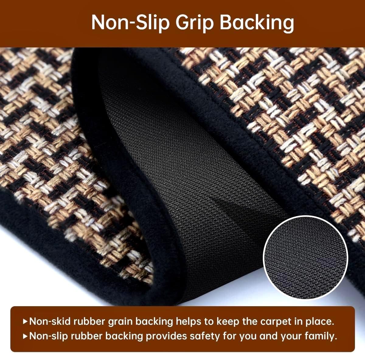 Woven Non‑Slip Kitchen Rug Set