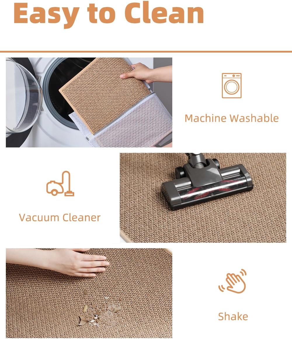 Braided Non‑Slip Absorbent Washable Bathroom Rug