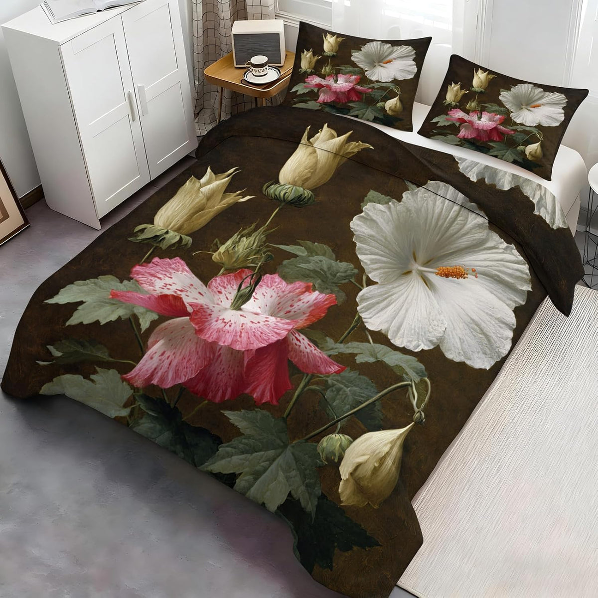 Vintage Floral Duvet Cover Set