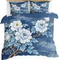 Oriental Floral Duvet Cover Set