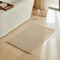 Waffle Absorbent Non‑Slip Boho Farmhouse Bathroom Rug
