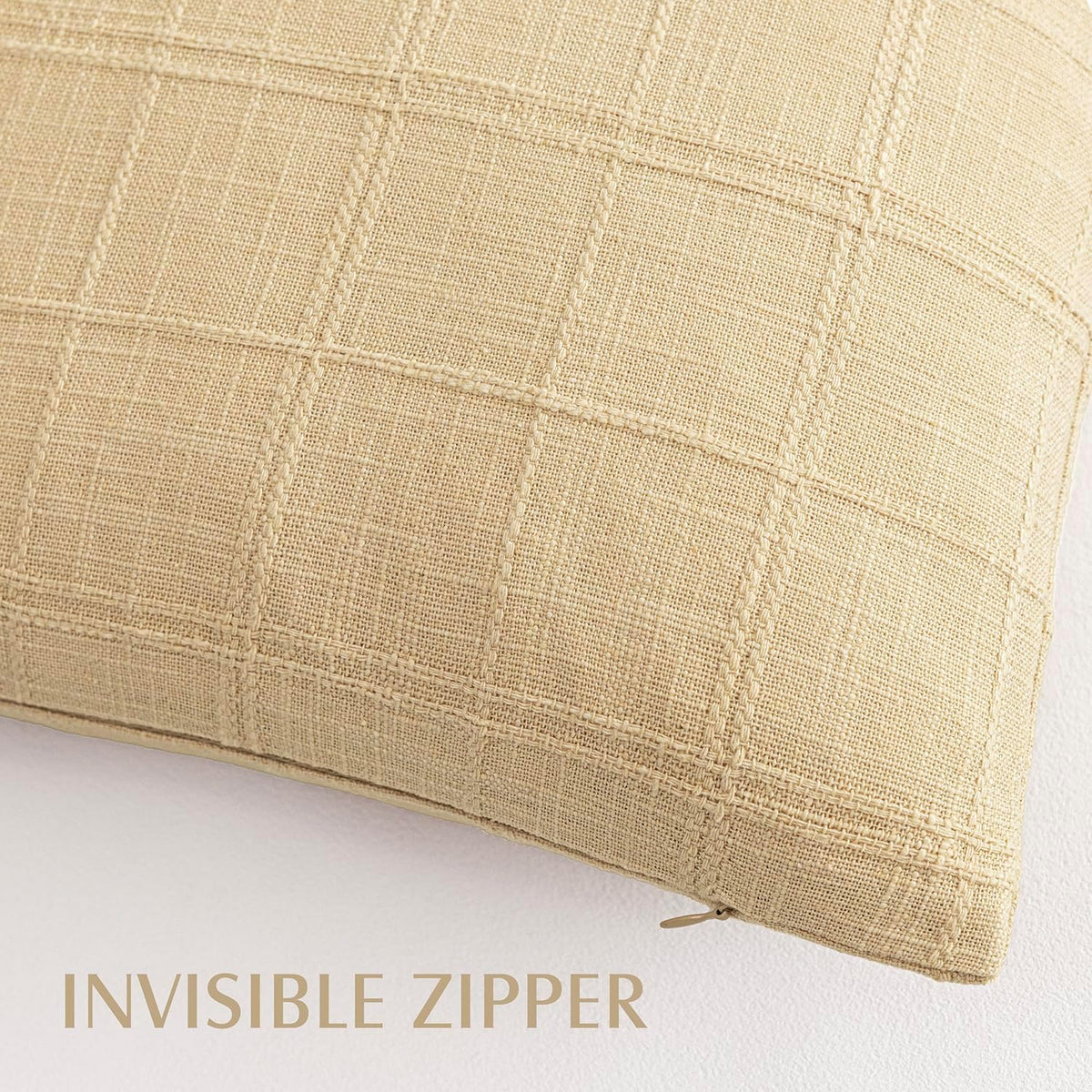 Farmhouse Check Long Lumbar Pillow Cover
