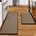 Woven Non‑Slip Kitchen Rug Set