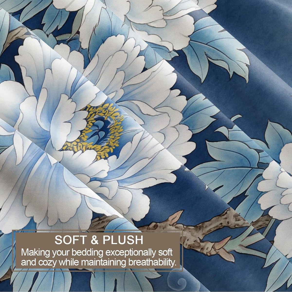Oriental Floral Duvet Cover Set