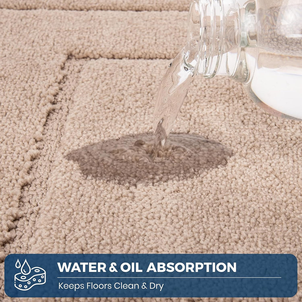 Washable Non‑Slip Kitchen Rug Set