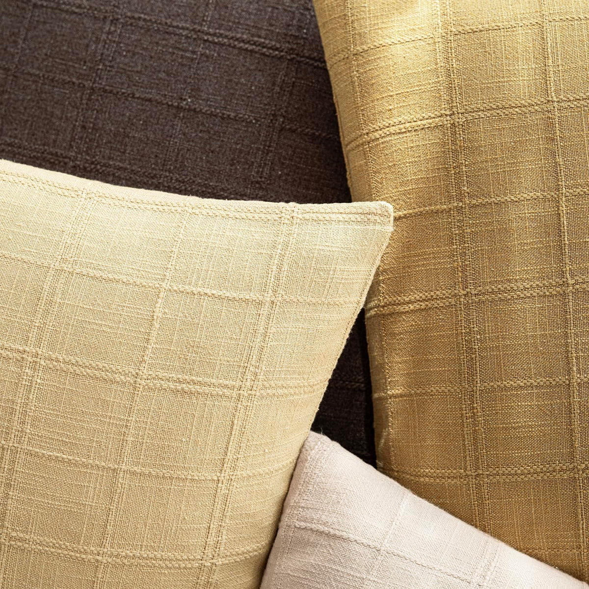 Farmhouse Check Long Lumbar Pillow Cover
