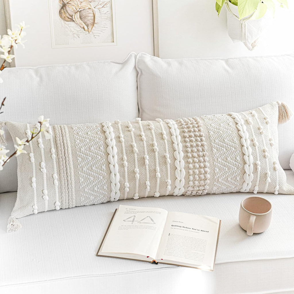 Boho Farmhouse Lumbar Pillow Cover