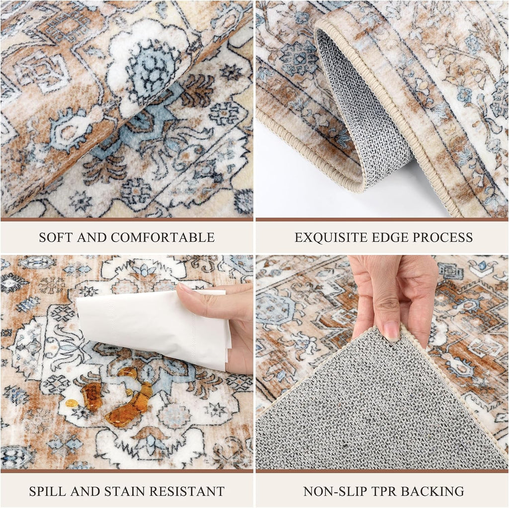 Farmhouse Non‑Slip Kitchen Rug Set