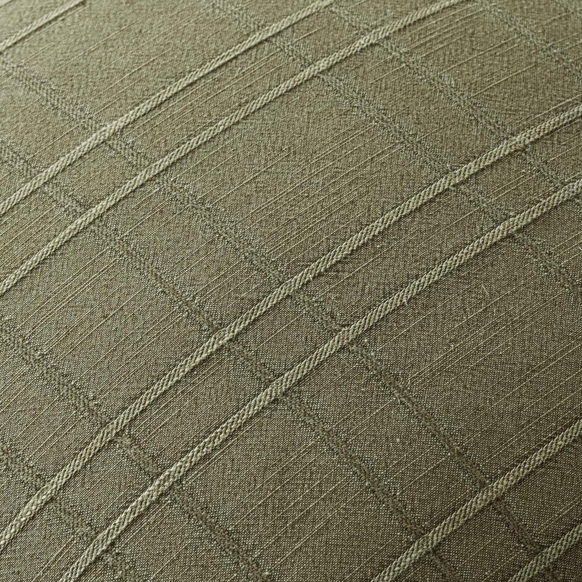Farmhouse Check Linen Lumbar Pillow Cover