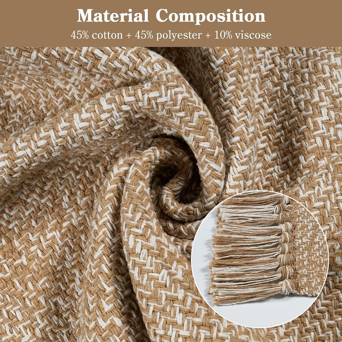 Hand‑Woven Reversible Jute Boho Area Rug